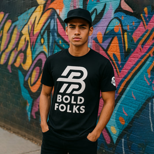 Bold Folks Signature Series Tee — Classic Black | Loud, Even in Silence.